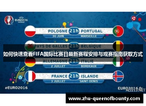 如何快速查看FIFA国际比赛日最新赛程安排与观赛指南获取方式